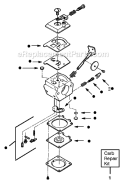 Page B Diagram and Parts List for XT20  Weed Eater Trimmer